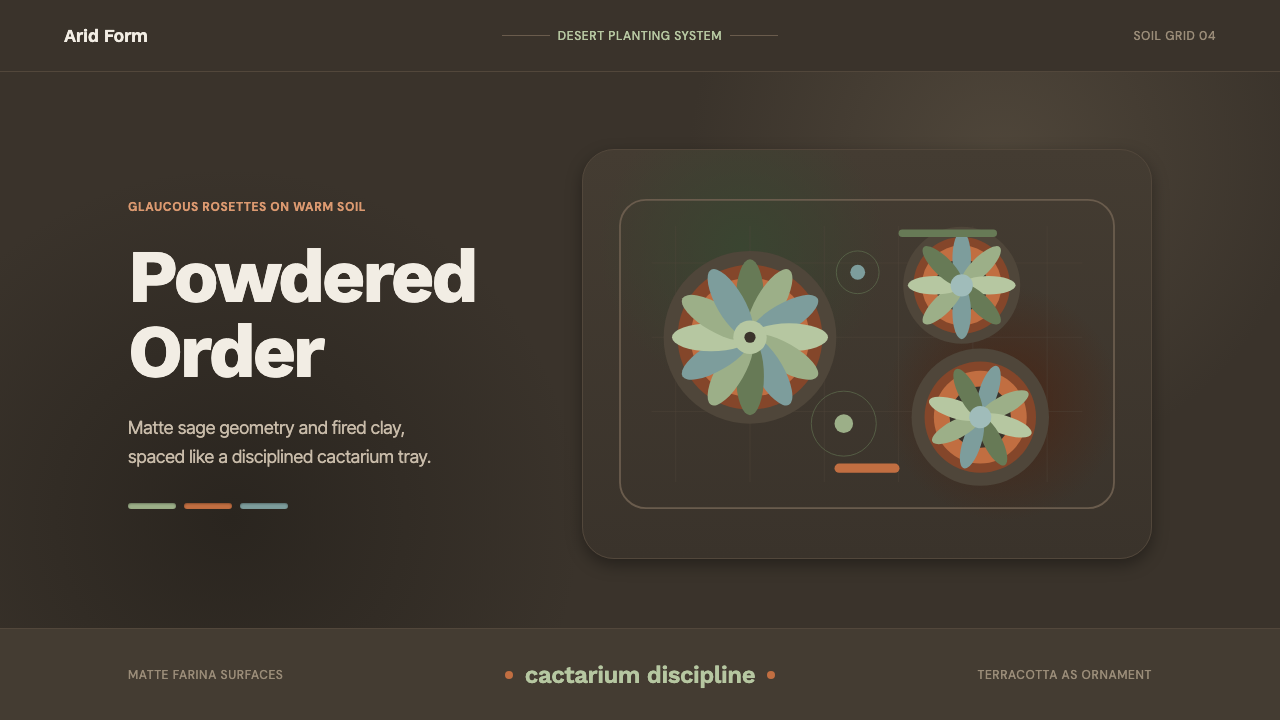 Succulent Cactarium design style