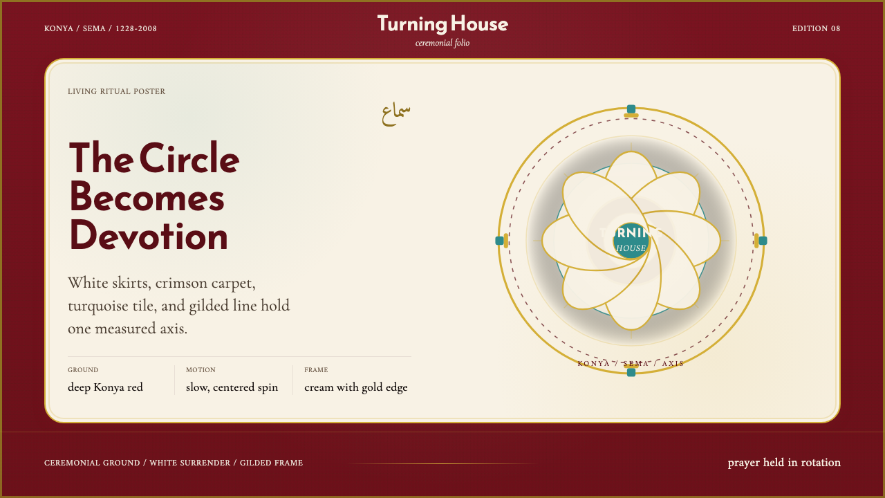 Sufi Whirling (Konya) design style — example