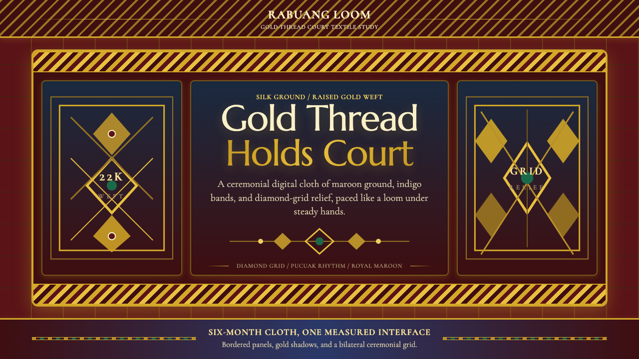 Sumatran Songket (Pandai Sikek) design style — example
