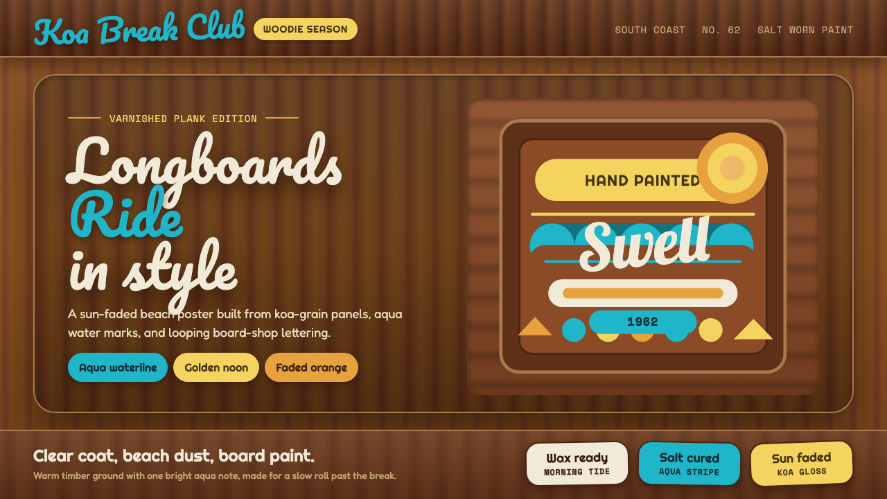Surf Woodie Culture design style