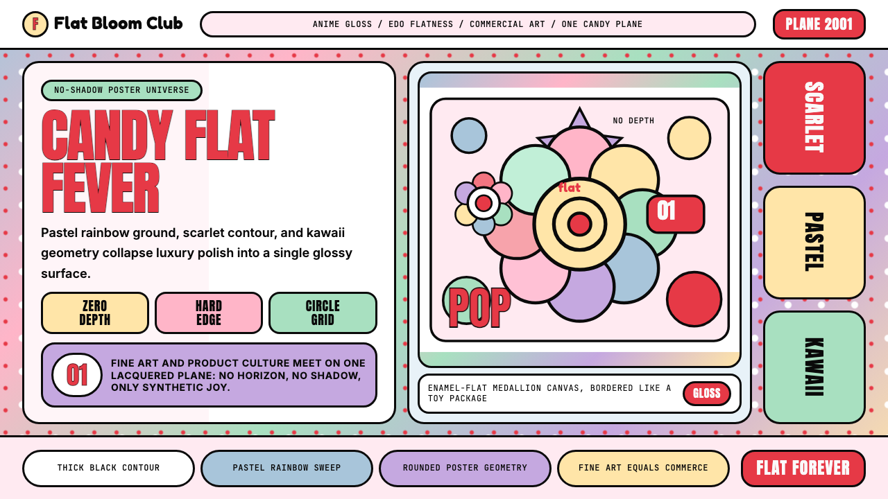 Takashi Murakami Superflat design style — example