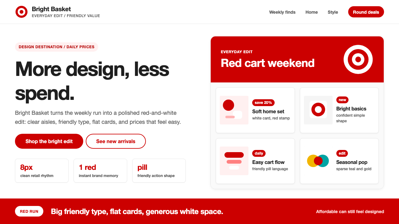 Target — Bullseye Red design style — example