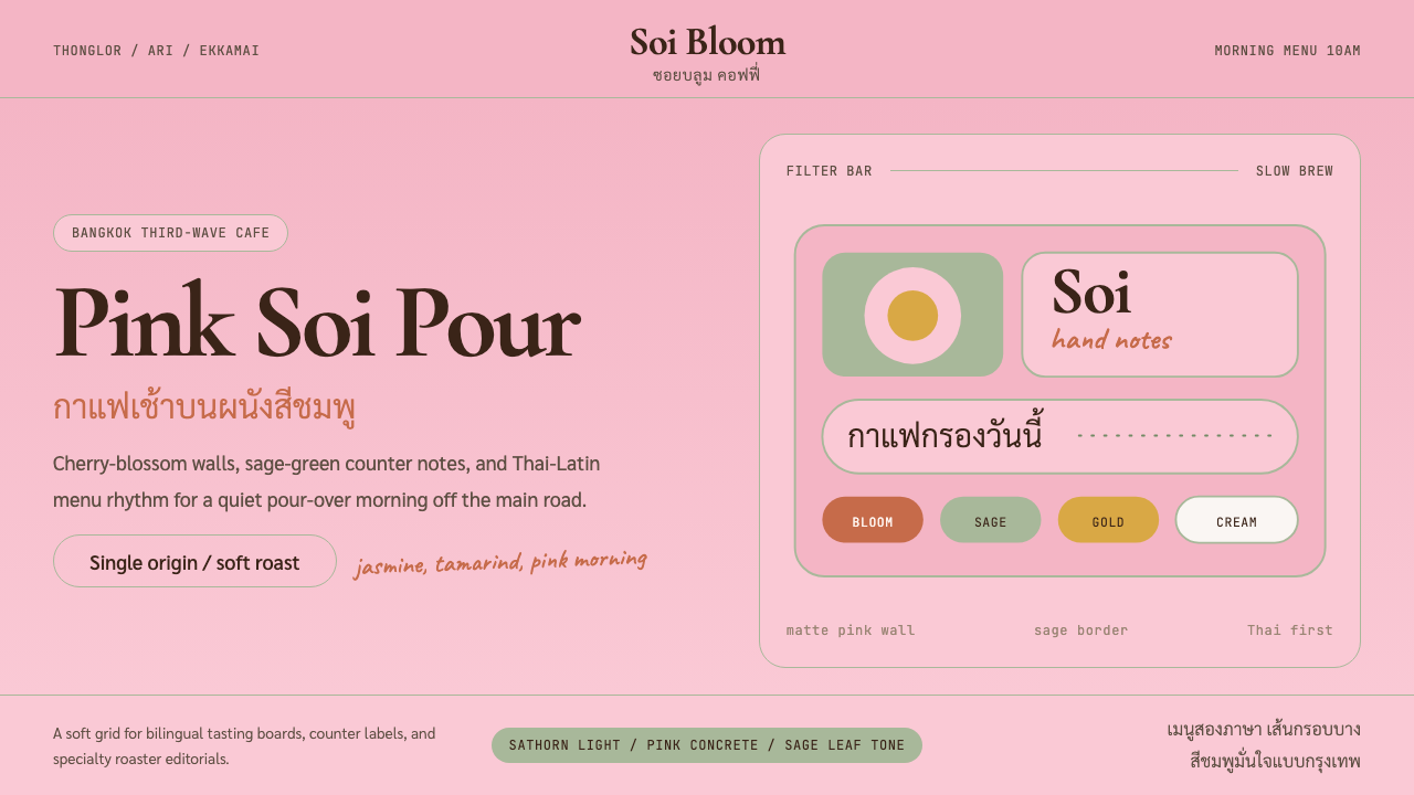 Bangkok Third-Wave Cafe design style — example