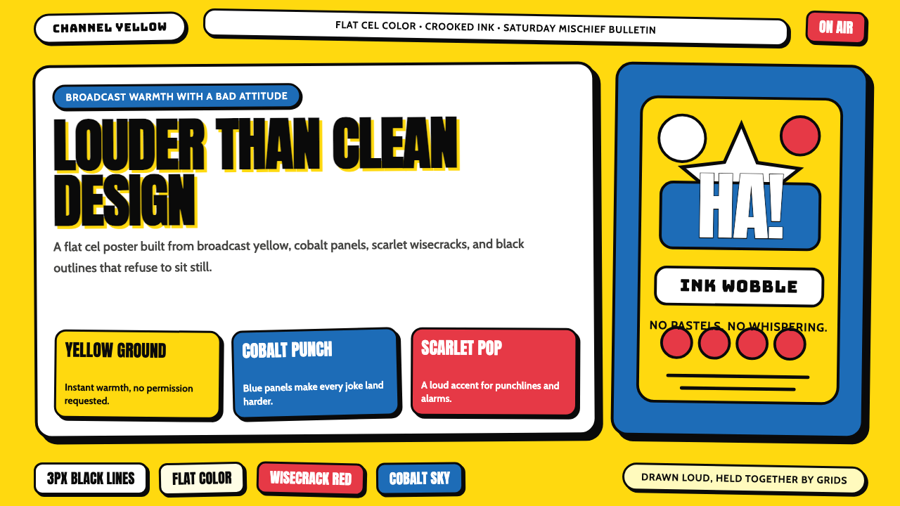 The Simpsons Yellow design style — example
