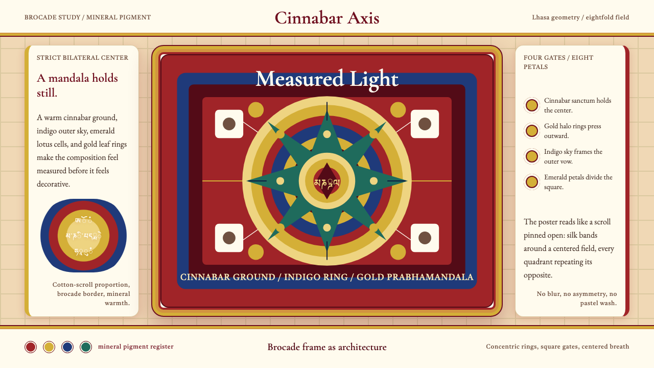 Tibetan Thangka Mandala design style — example