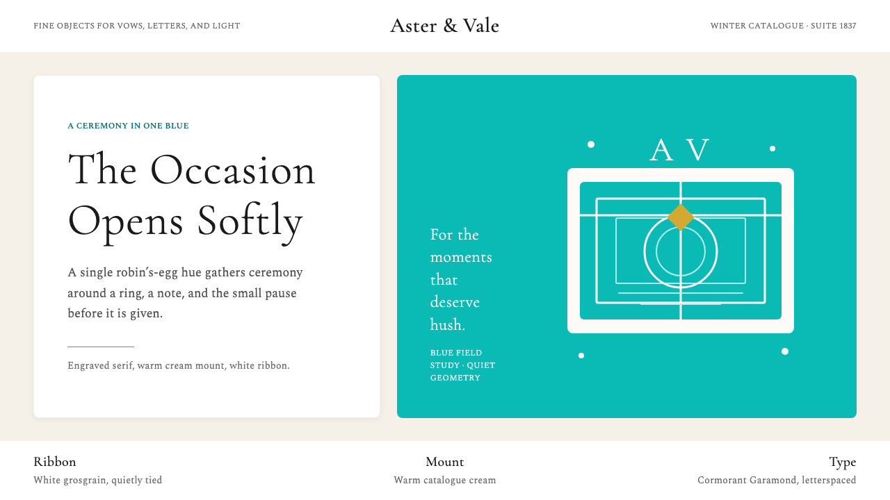 Tiffany & Co design style — example