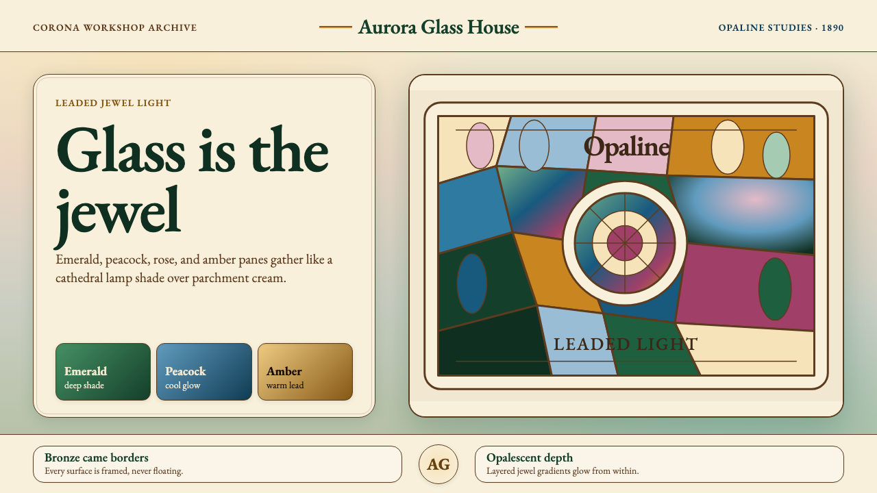 Tiffany Stained Glass design style — example