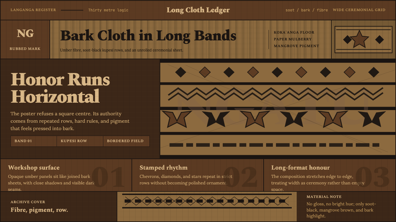 Tongan Ngatu (Tapa) design style — example