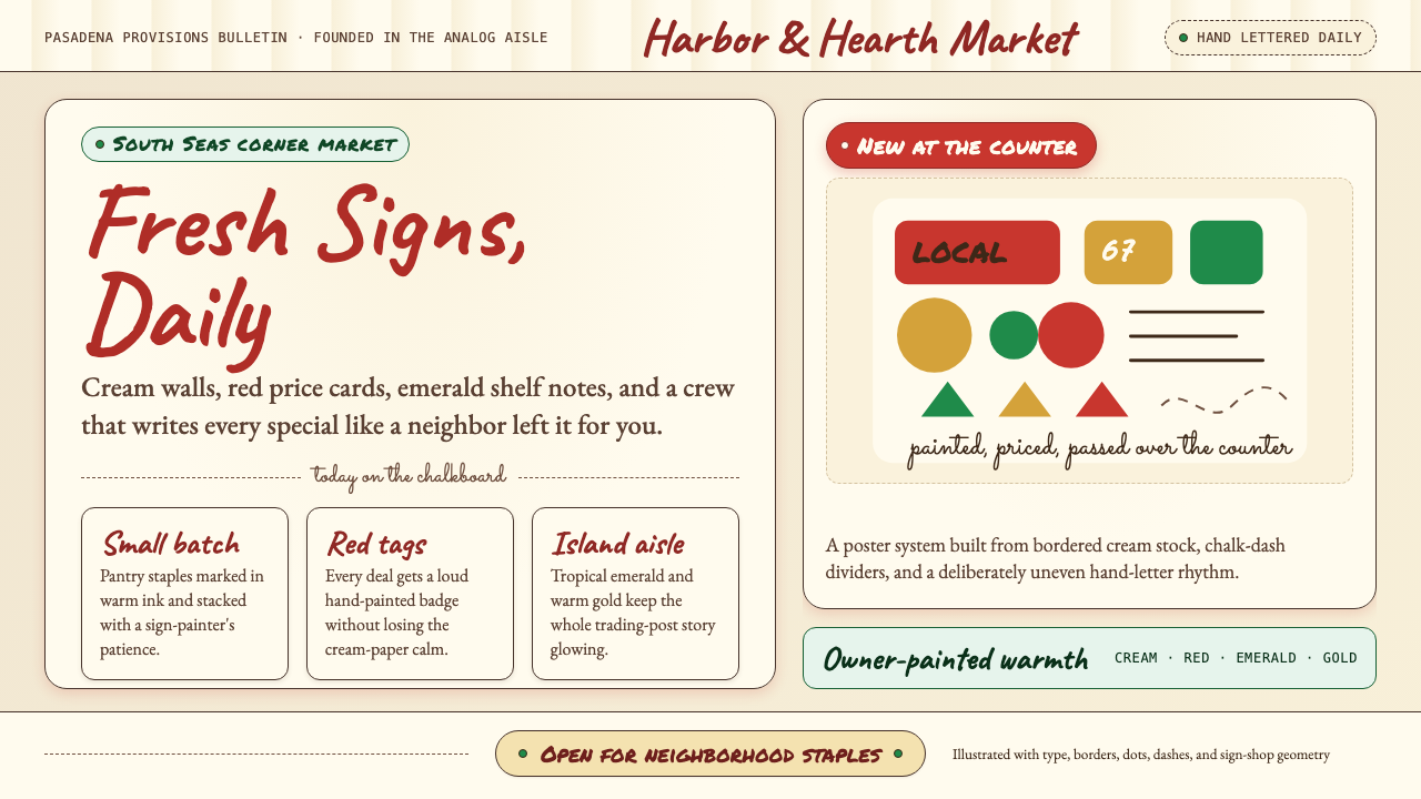 Trader Joe's Hand-Lettered design style — example
