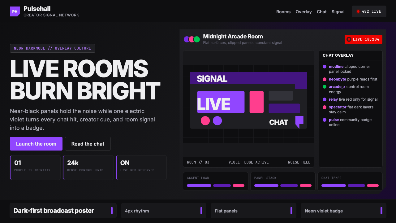 Twitch design style — example