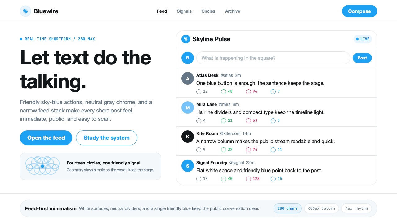 Twitter (Classic Bird) design style — example
