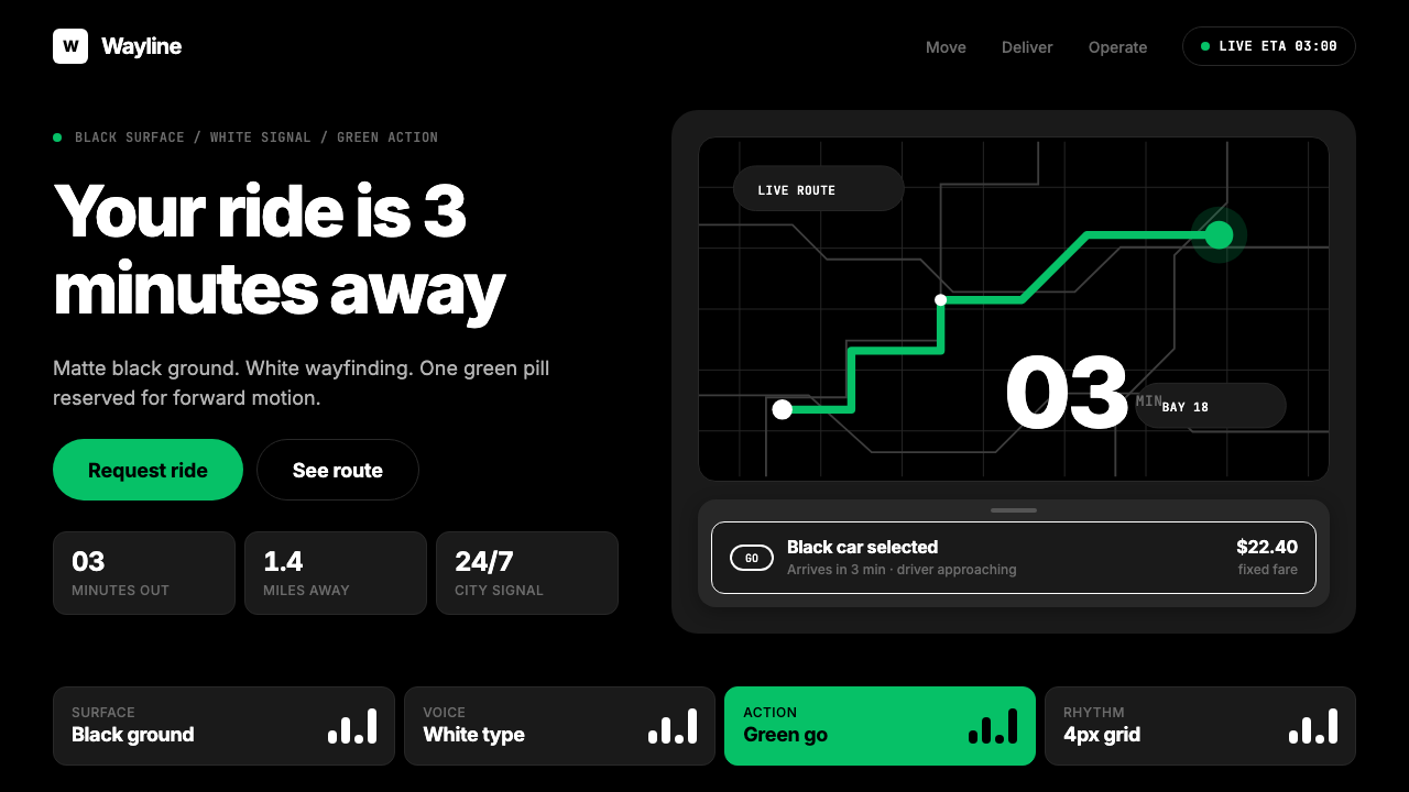 Uber 2024 design style — example