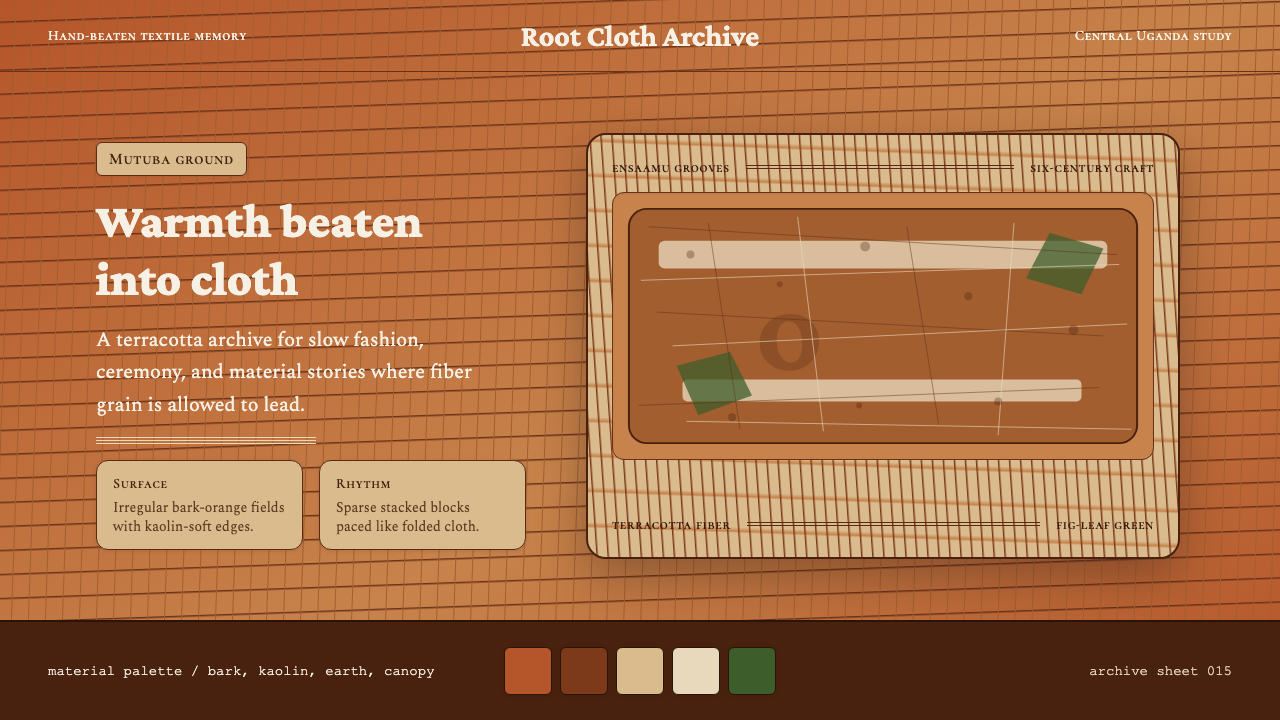 Ugandan Mutuba Barkcloth design style — example