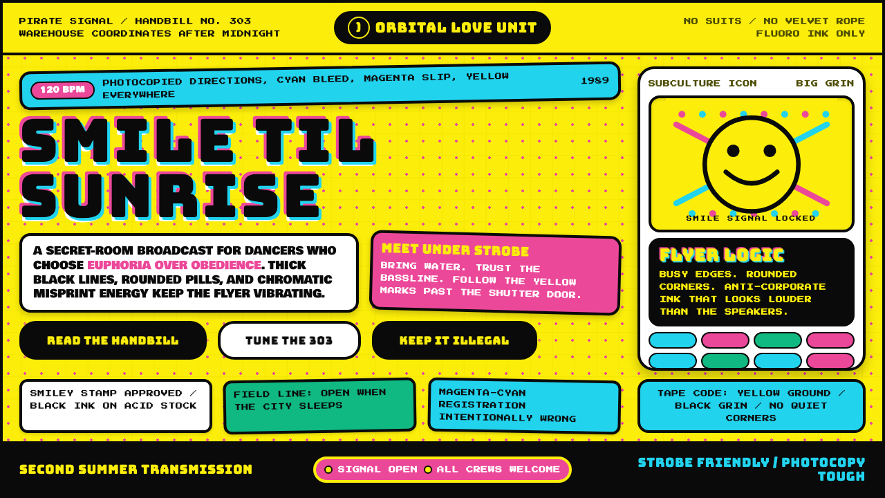 UK Acid House (1989) design style — example