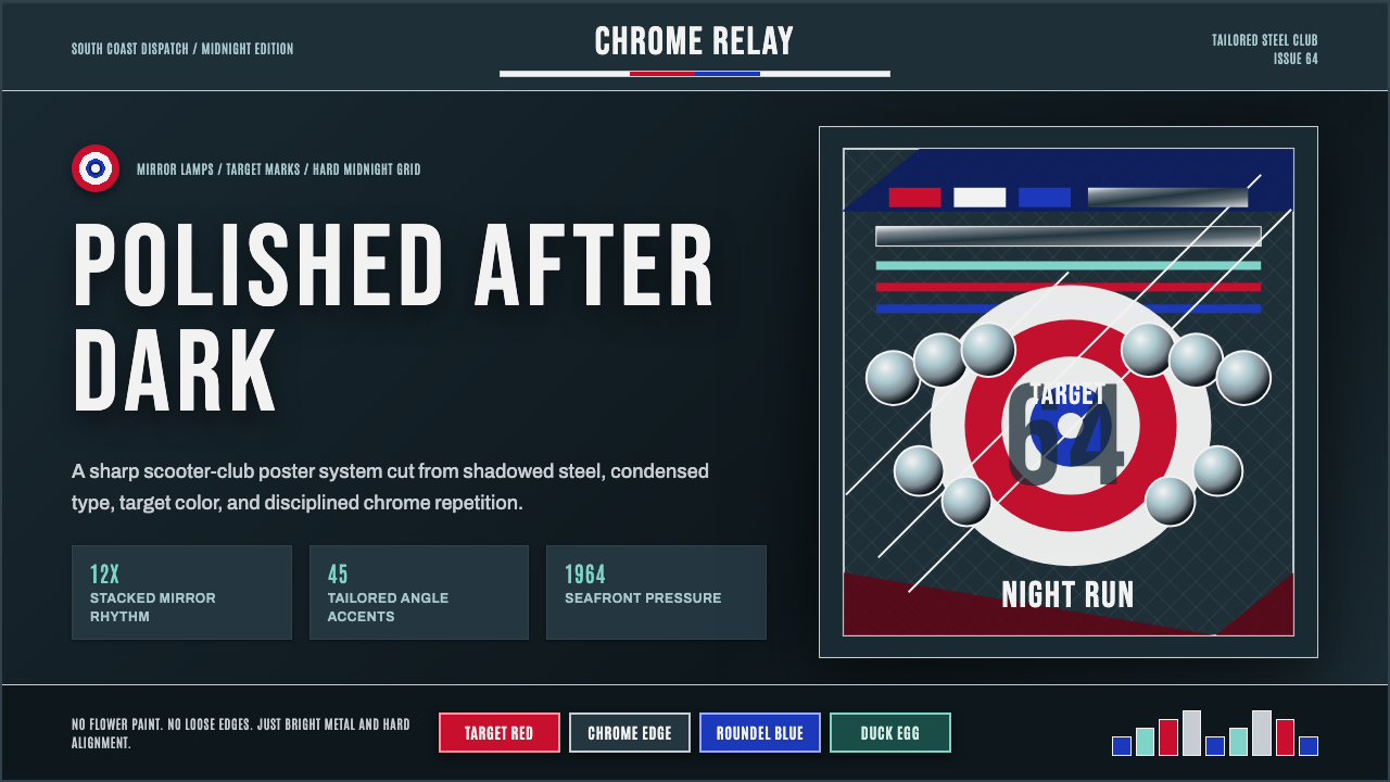 Mod Scooter Chrome design style