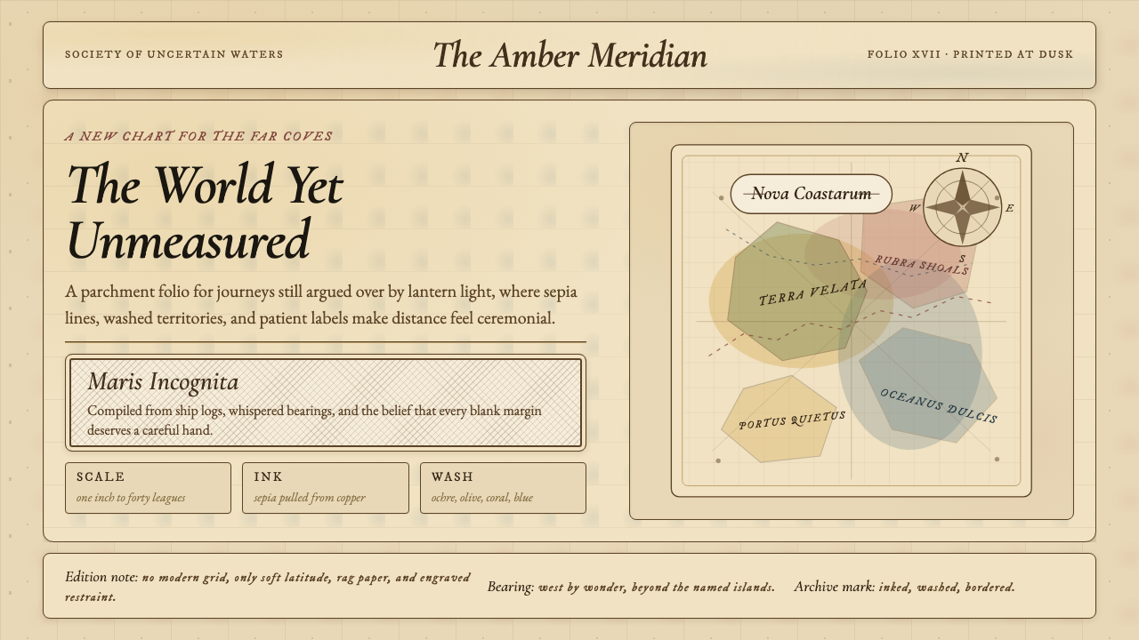Vintage Cartography design style — example