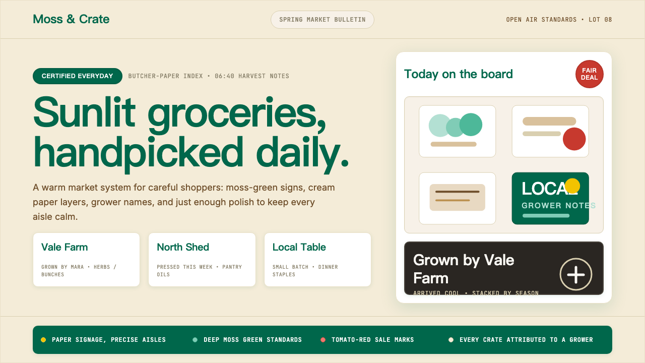 Whole Foods Market design style — example
