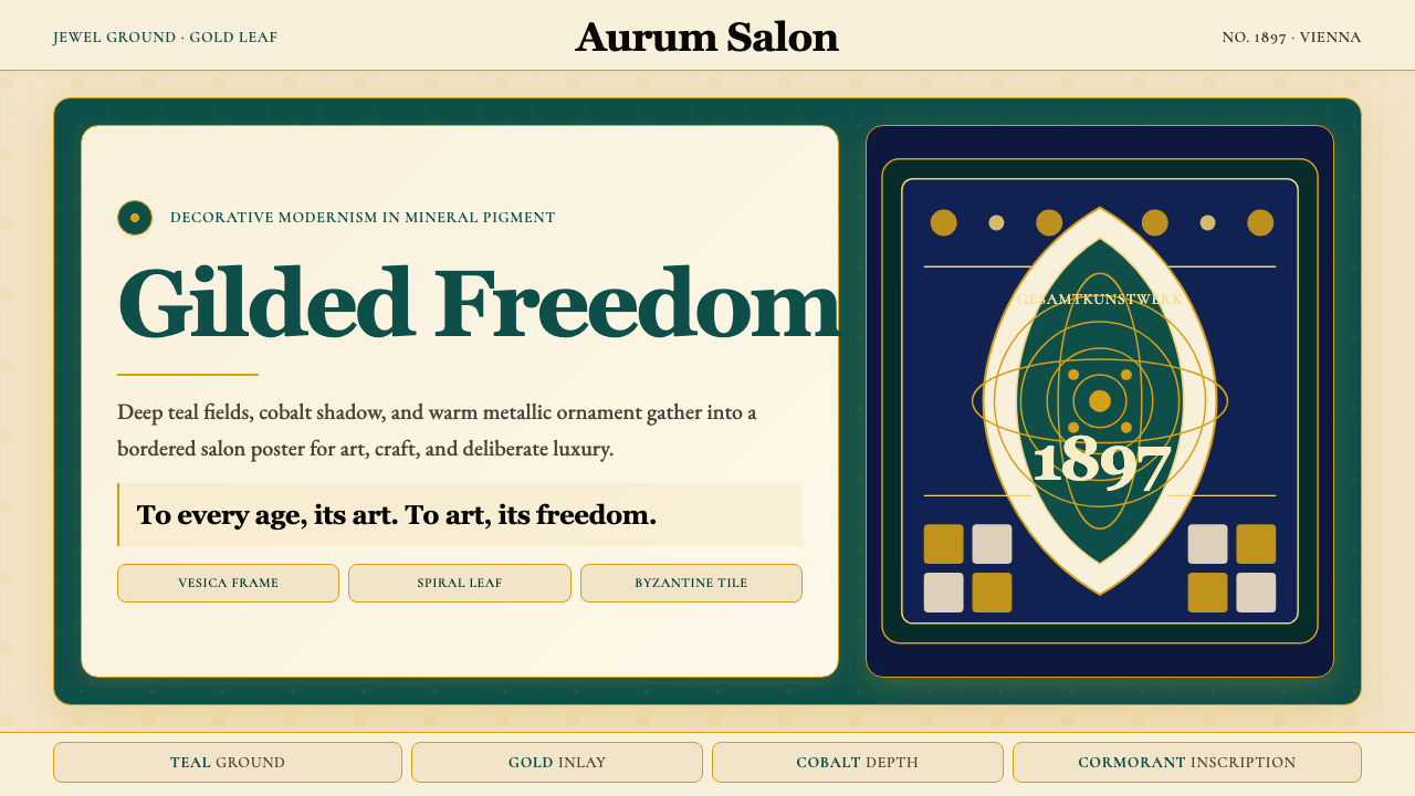 Wiener Secession (Klimt) design style — example