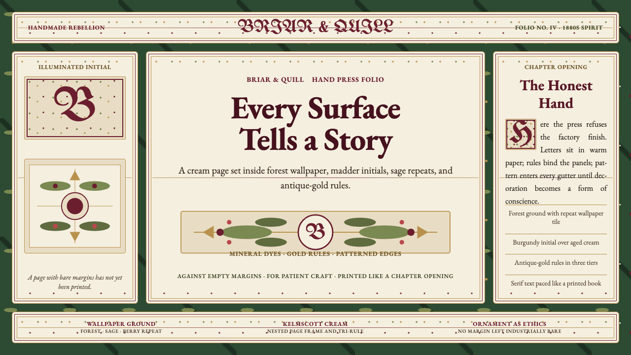 William Morris Arts & Crafts design style — example