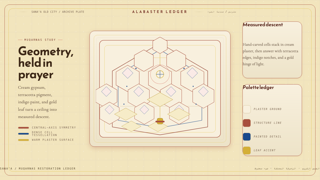 Yemeni Mukarras Vault design style — example