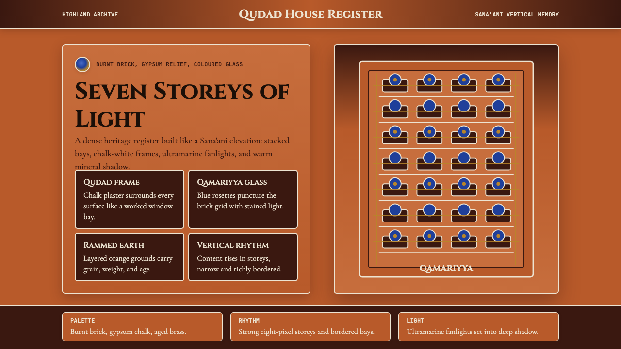 Yemeni Sana'a Old City Tower-House design style — example